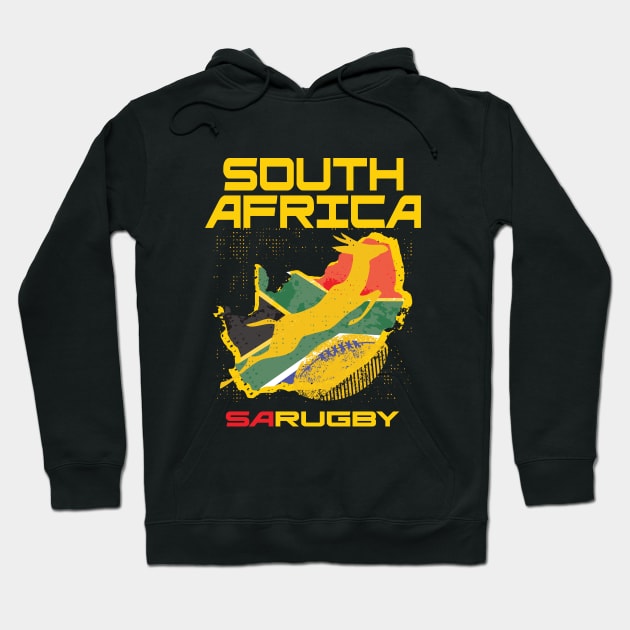 South Africa Rugby Memorabilia Hoodie by CGD